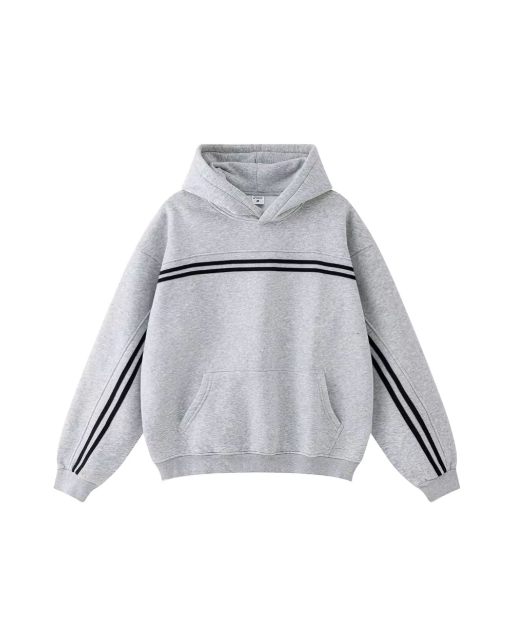 STRIPPED PULLOVER HOODIE